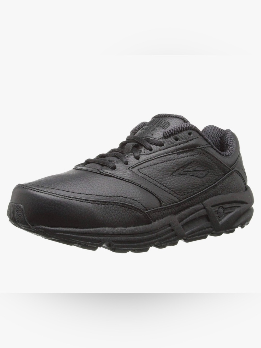 Brooks Men's Addiction Black Leather Walker Athletic Shoe 9.5 Wide D - Picture 9 of 12